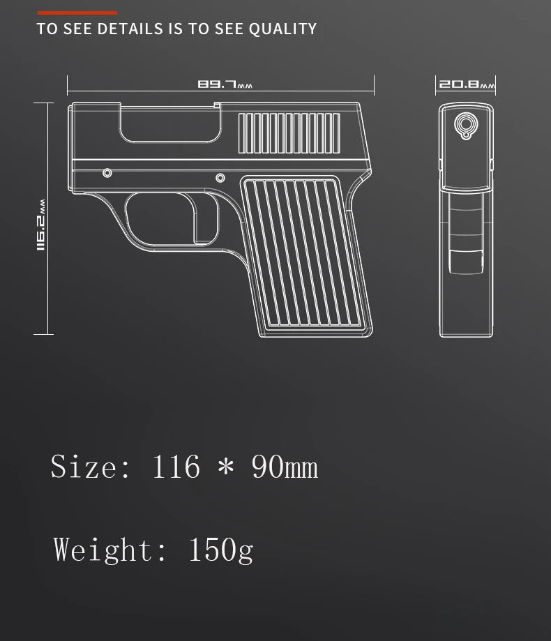 Pistol - Cigarette Box