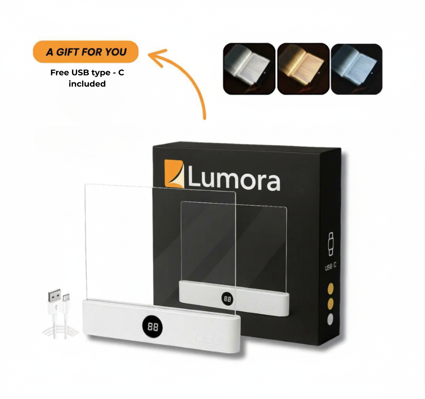 Lumora - The Smart LED Booklight