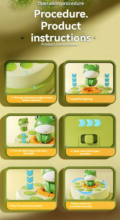 Duck Jumping Board Game Crazy Kid Montessori Launch Duck Frog Toys for Boys and Girls Focus Training Family Game Birthday Gift