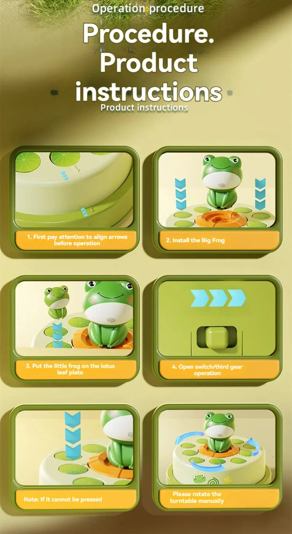 Duck Jumping Board Game Crazy Kid Montessori Launch Duck Frog Toys for Boys and Girls Focus Training Family Game Birthday Gift